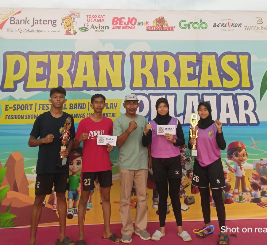 PORKOT VOLI PASIR 2024, SMK NEGERI 2 PEKALONGAN MEMBAWA PULANG PIALA